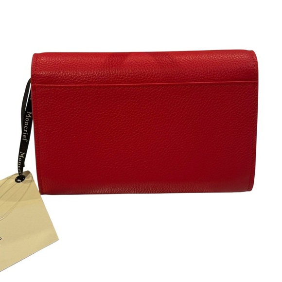 MONCRIEF London Larissa Red Leather Wallet London Designer NEW - Picture 7 of 7